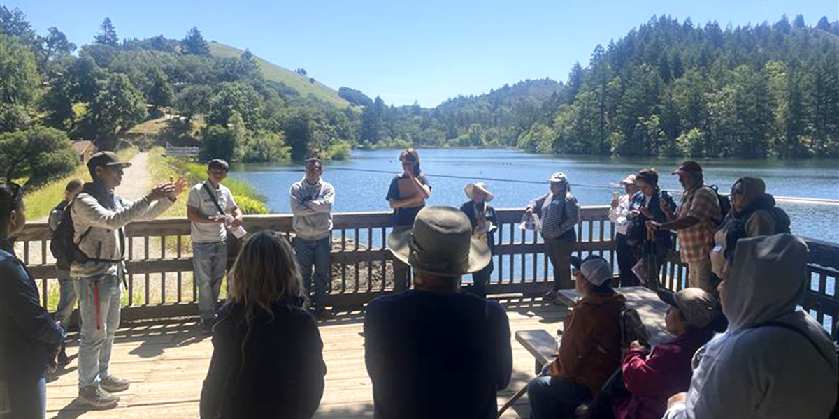 An outing at Lake Lagunitas with the Multicultural Center of Marin