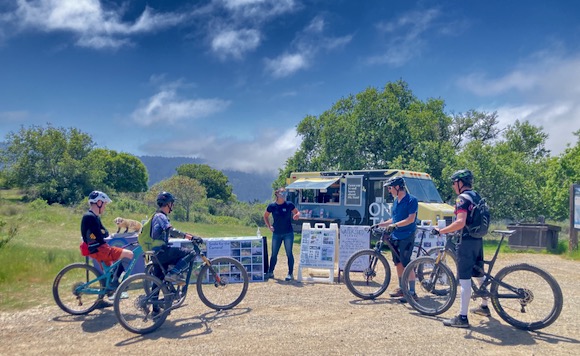 The Tam Van mobile visitor center shares information about Mt. Tam's biodiversity